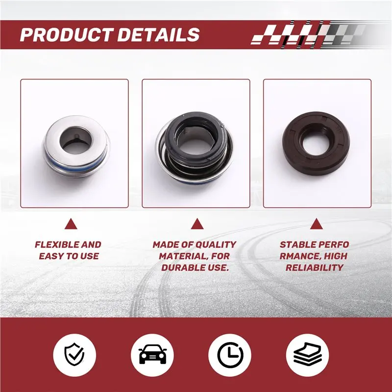 Bearing Seal Replacement Kit For Water Pump- Rebuild Included For Polaris Sportsman 700 800 Ranger 700 800 RZR 800 3610075