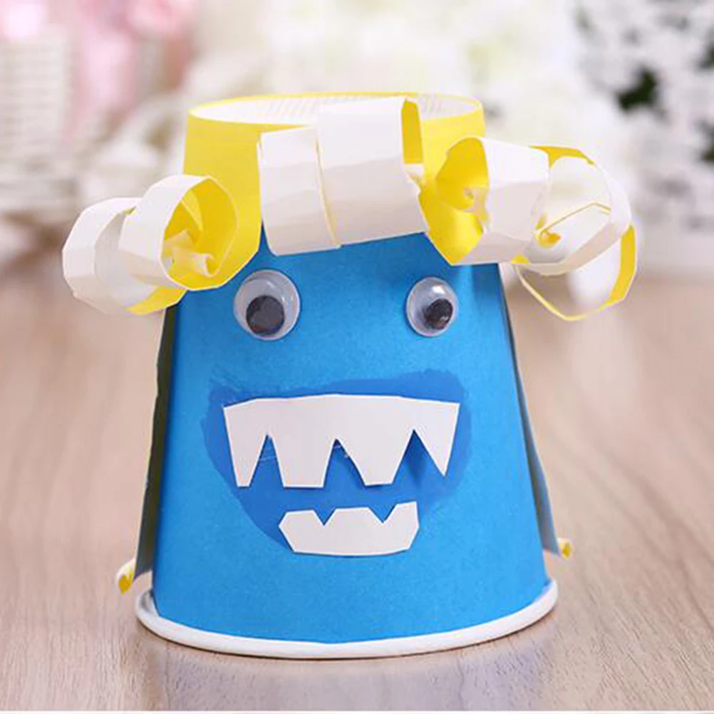 

100 Pcs Colored Paper Cups Disposable Coffee Plastic for Paint Kids Party Child