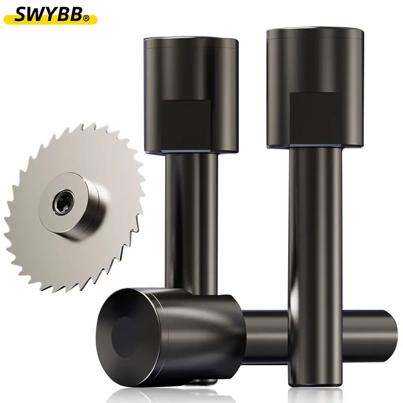 SWYBB Saw Millimg Cutter Slitting CNC Slotting Machining Metal Cutting Tool  Rear Lock 10mm 13mm Saw Arbor Blade Holder