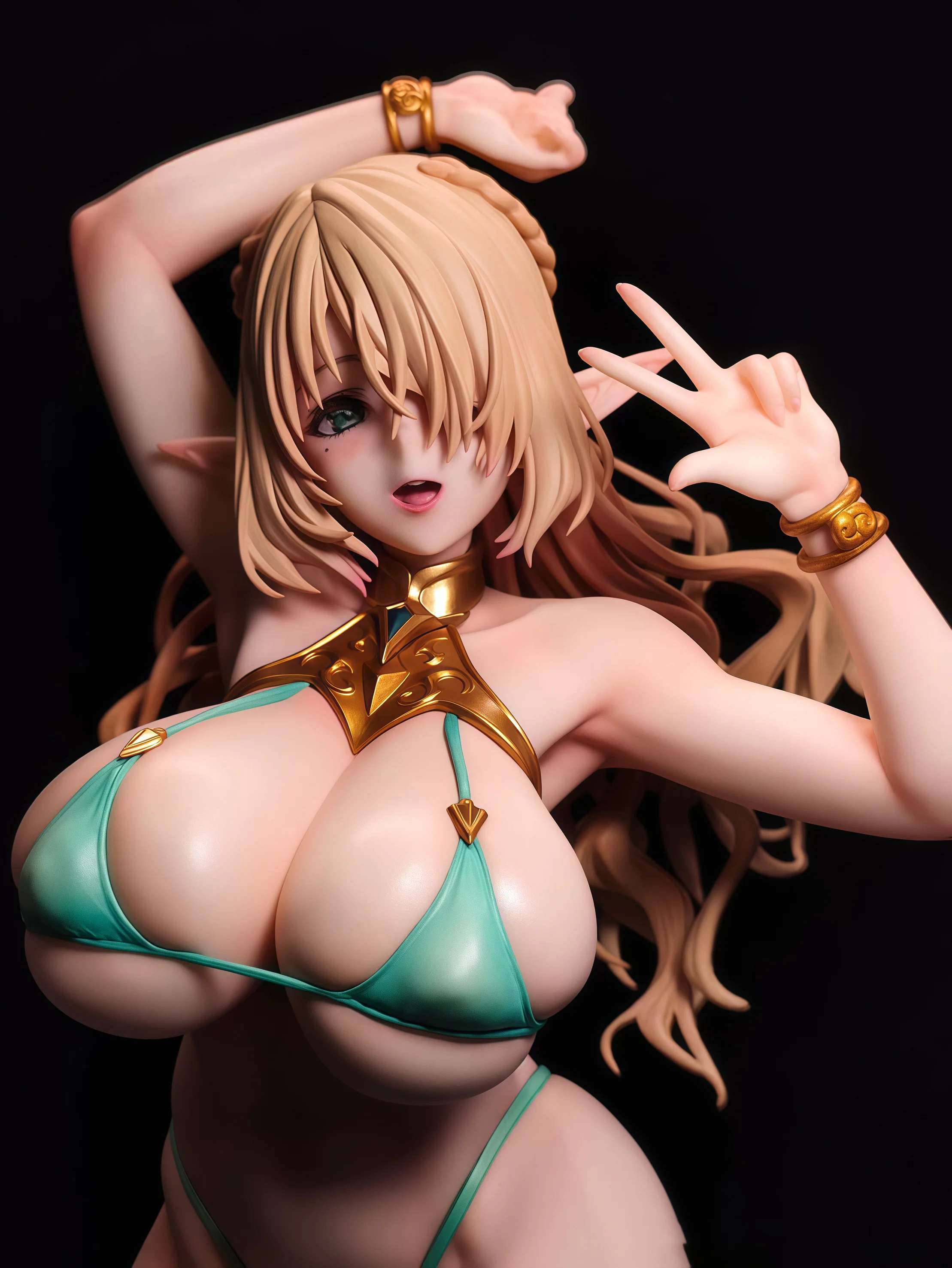 Elf Village Cecil Bathing Ver. GK Statue - Anime Figure Desktop Scene Model Elf Girl Collectible Gift & Trendy Art Toy - view 5