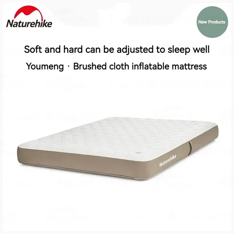 Naturehike Camping Inflatable Mattress PVC Air Bed 25cm Thickness Soft Hard Adjustable Outdoor Travel Portable Inflatable Mats