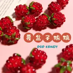 DIY Mini Czech Glass Grape Beads Raspberry Pendant Accessory Bead