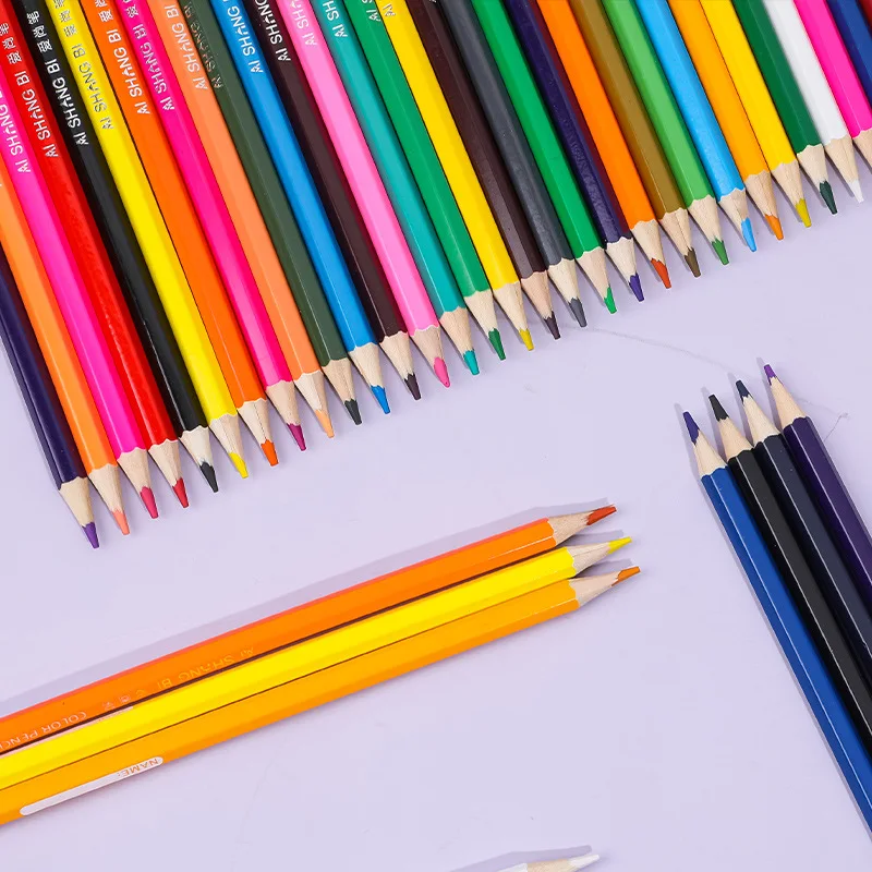 Color Pen Pencils Set Children Kawaii Stationery Crayon Coloring Drawing Colored Pencil for School Paint Art Supplies lápices