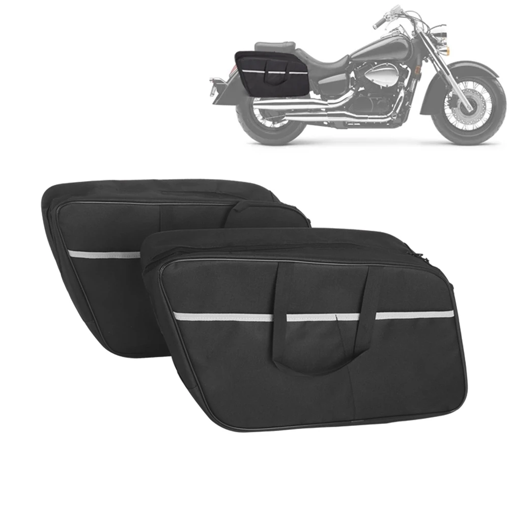 

Motorcycle Saddle Bag Luggage Rack Liner Saddlebag For Harley Touring Road King Electra Street Glide Ultra Tour FLTR FLHX 93-23