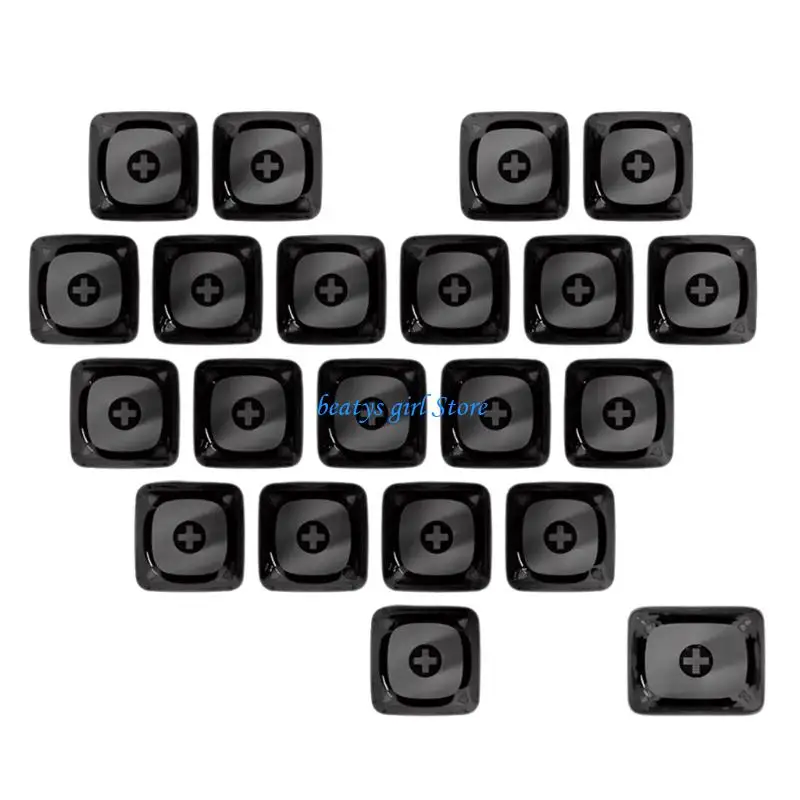 

C7AB 21Piece PC Blank Keycap MOA Profile 1U 1.25U Heart Keycap Button Keyboards