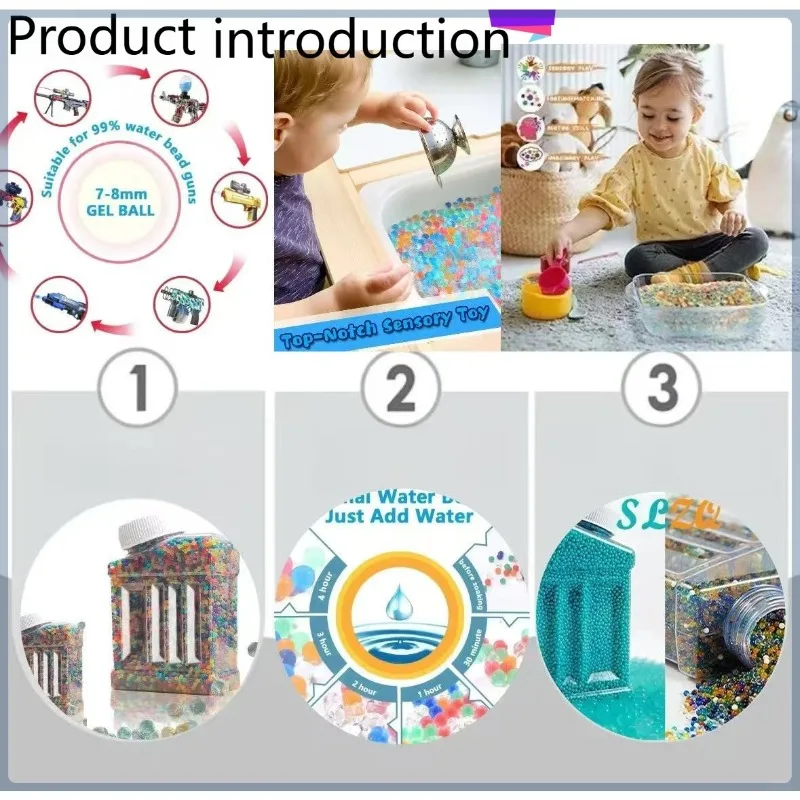 

Новинка 2024 года, высококачественная водяная бомба из хрустальной глины, 7-8 мм, игрушечная крышка, аксессуары для водяного насоса для развлечений, игры на открытом воздухе, дети