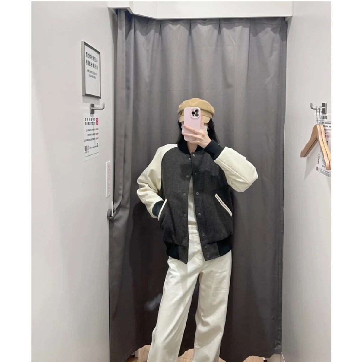 

Thiened Cotton Baseball Jaet for Couples Men Women Autumn Winter Warm Outerwear Casual Sle Long Sve round Ne Jaet