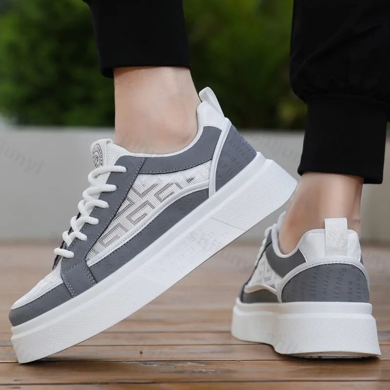

Men's Casual Sneakers 2025 New Summer Fashion Breathable Running Shoes Mesh Lightweight Outdoor Walking Training Tennis Shoes