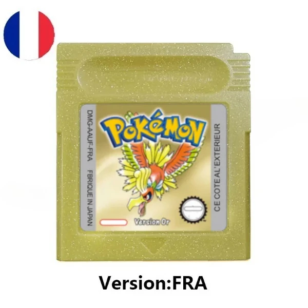 HOT USA ESP FRA GBC Pokémon Cartridge Bundle Red/Blue/Crystal/Gold/Silver/Yellow/Green Multilingual Card Pokémon Game Card image 3