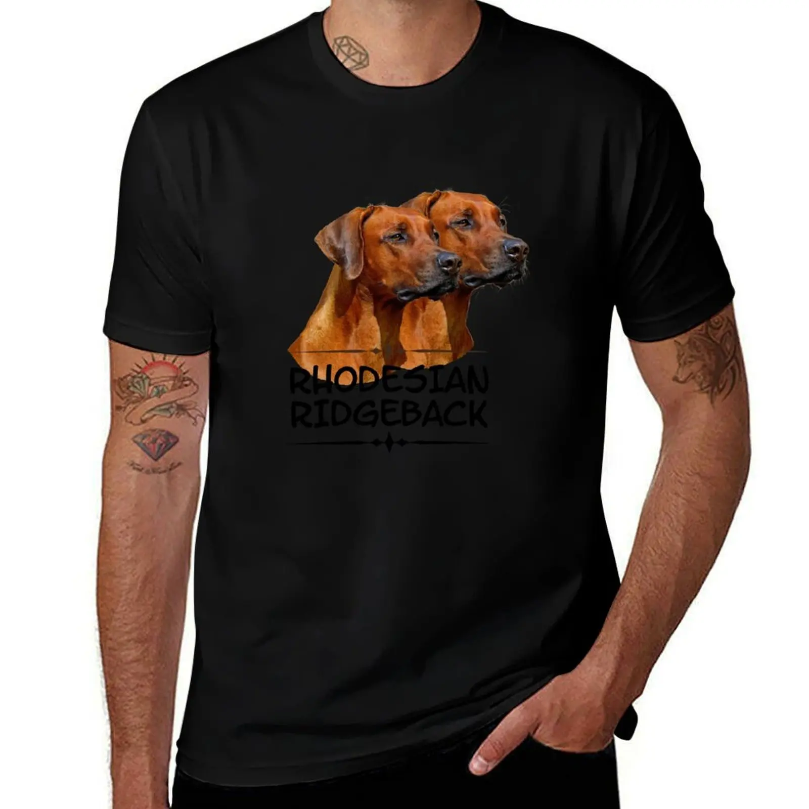 Rhodesian Ridgeback T-Shirt Dry Fit Running Short Sleeve Top T-Shirt