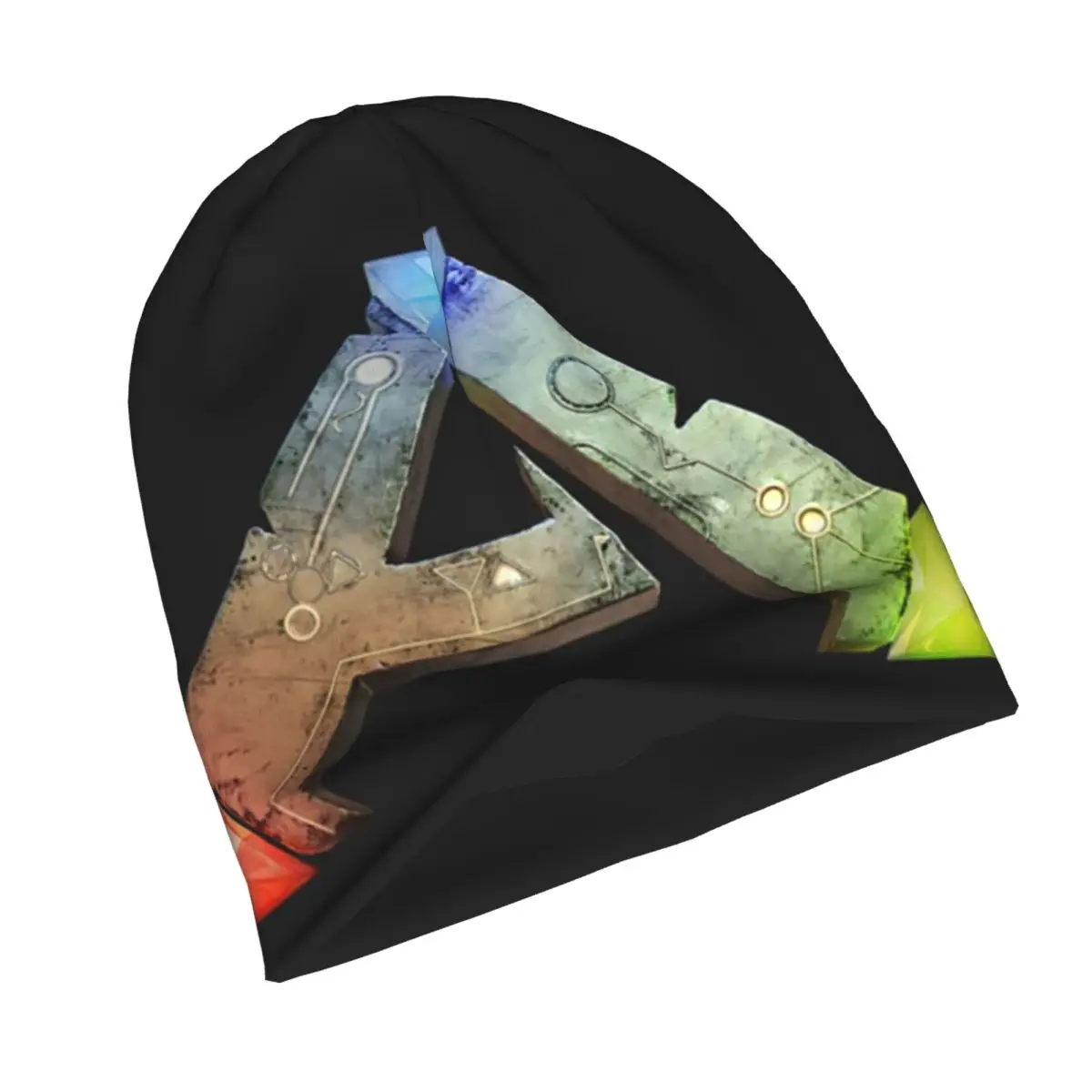 ARK بقاء تطورت شعار Skullies قبعة حريمي دافئة الخريف الشتاء في الهواء الطلق قبعة محبوك بونيه قبعات للرجال النساء الكبار