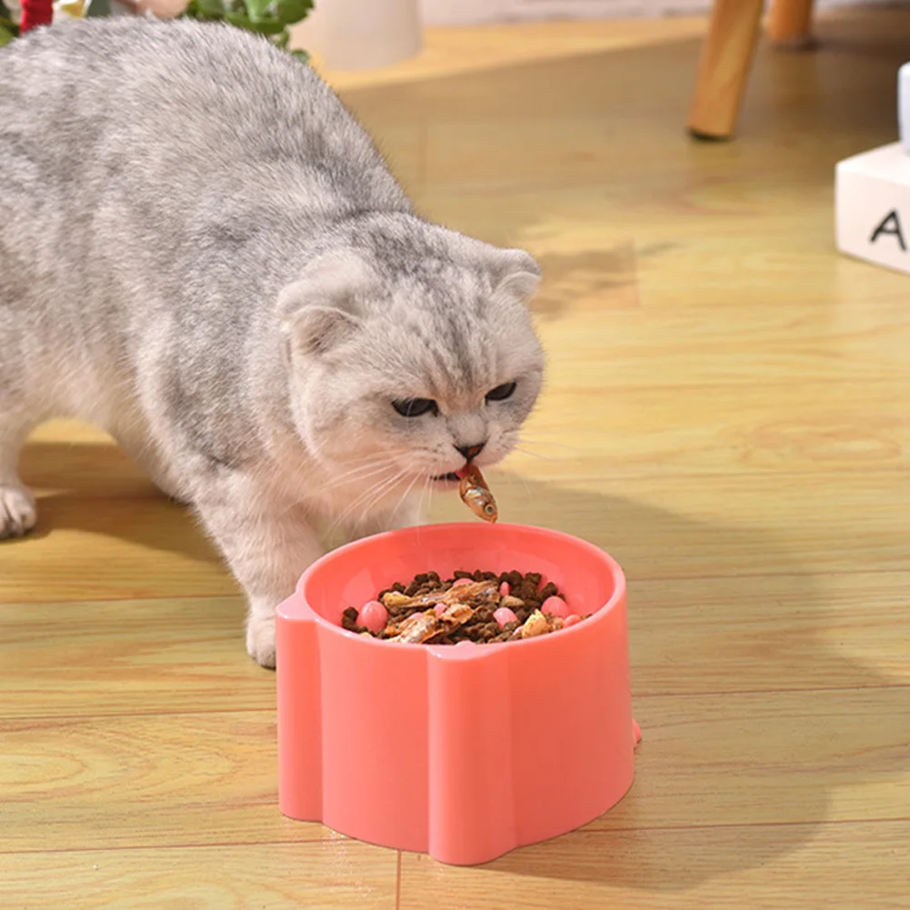 Cat Feeding Bowl Raised Slow Feeder Cat Bowls Anti Vomiting Cat Dish Lifted Cat Food Bowls Slow Eating Cat Puzzle Feeders