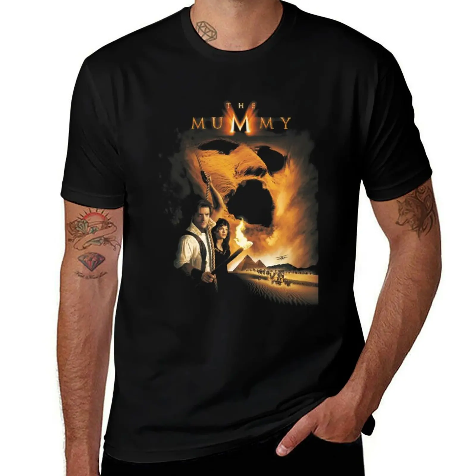 Funny Gift American Mummy Fantasy Brendan Action Movie Retro Wave T-Shirt Moisture Wicking Quick Dry Tee T-Shirt