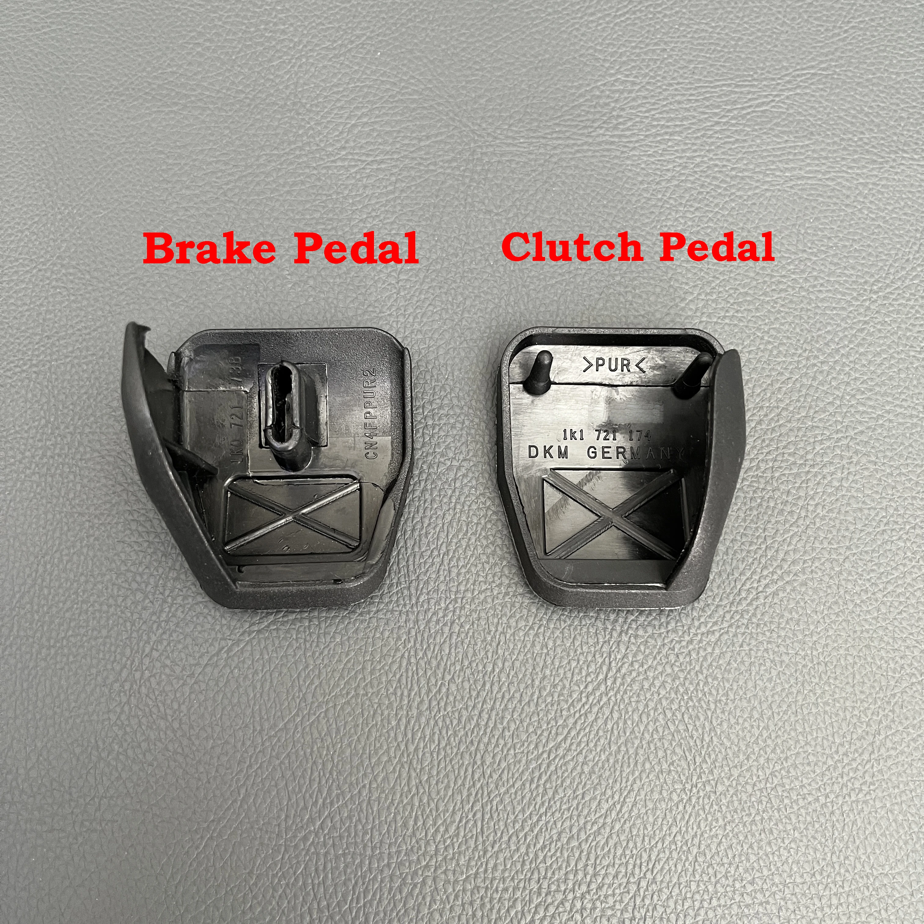 Manuelle Brems- und Kupplungspedal-Gummimanschette Rutschfeste Matte 1K0721173 1K0721174 Für VW Jetta Passat Tiguan I Golf 6 MK6 Superb Octavia – Detail 3