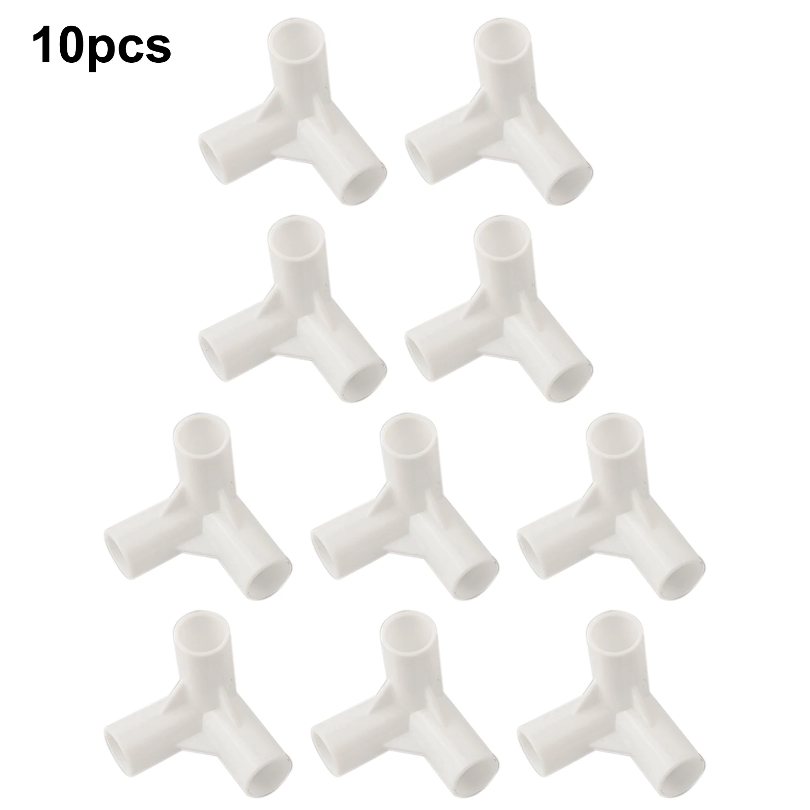 10pcs Tent Pole Connector Canopy Pole Tees Fixed Joints Internal Diameter 16mm Plastic Three-way Connector Camping Parts	   2024