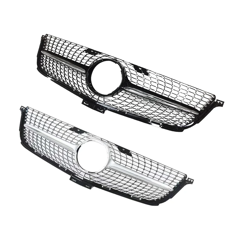 

Diamond Style Black/sliver Car Front Grille for Mercedes Benz ML Class W166 ML300 ML320 ML350 ML400 2012-2015 Car Grill