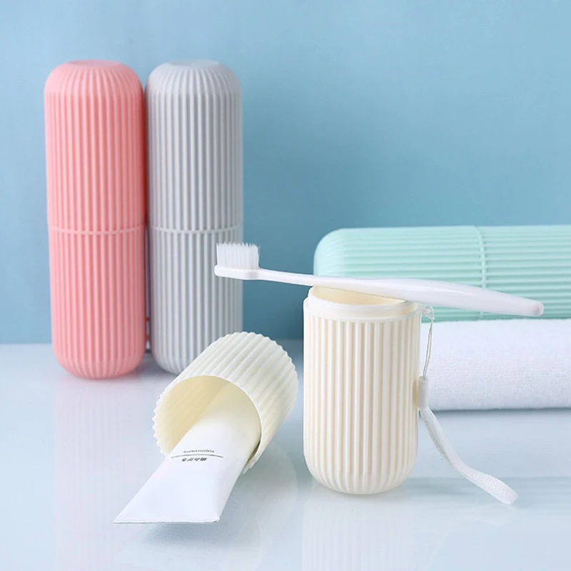 Travel Portable Toothbrush Toothpaste Holder Storage Case Household Storage Cup Outdoor Holder Bathroom Cover Tooth Brush Box