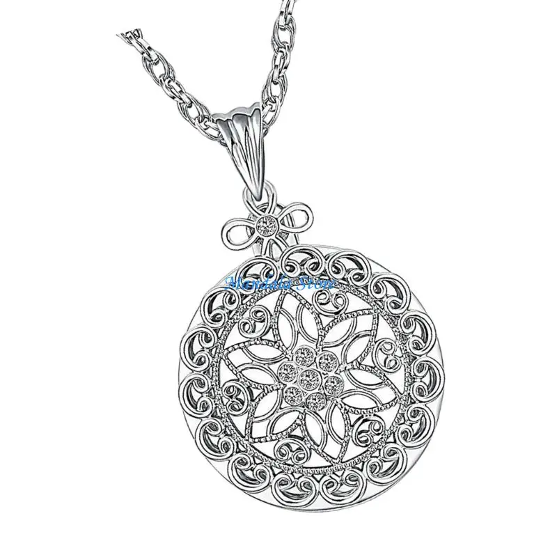 

U2JC Multifunctional Jewelry Necklace 3X Magnifier Lens Portable For Kids Crafting Outdoor Enthusiasts