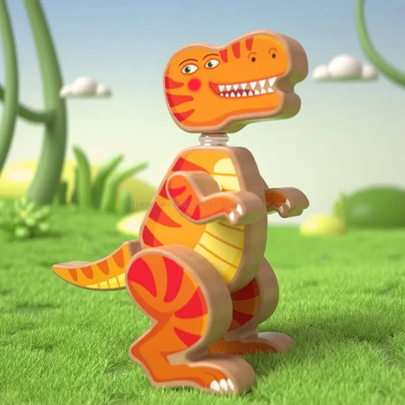 Fijne motorische vaardigheden Dinosaurusconstructieset voor jongensmeisjes educatief speelgoed