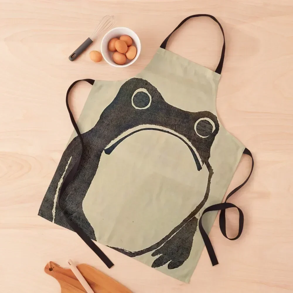 

Antique Vintage Matsumoto Hoji Frog Apron manicurist Kitchenware professional hairdressing waterproof for women Apron