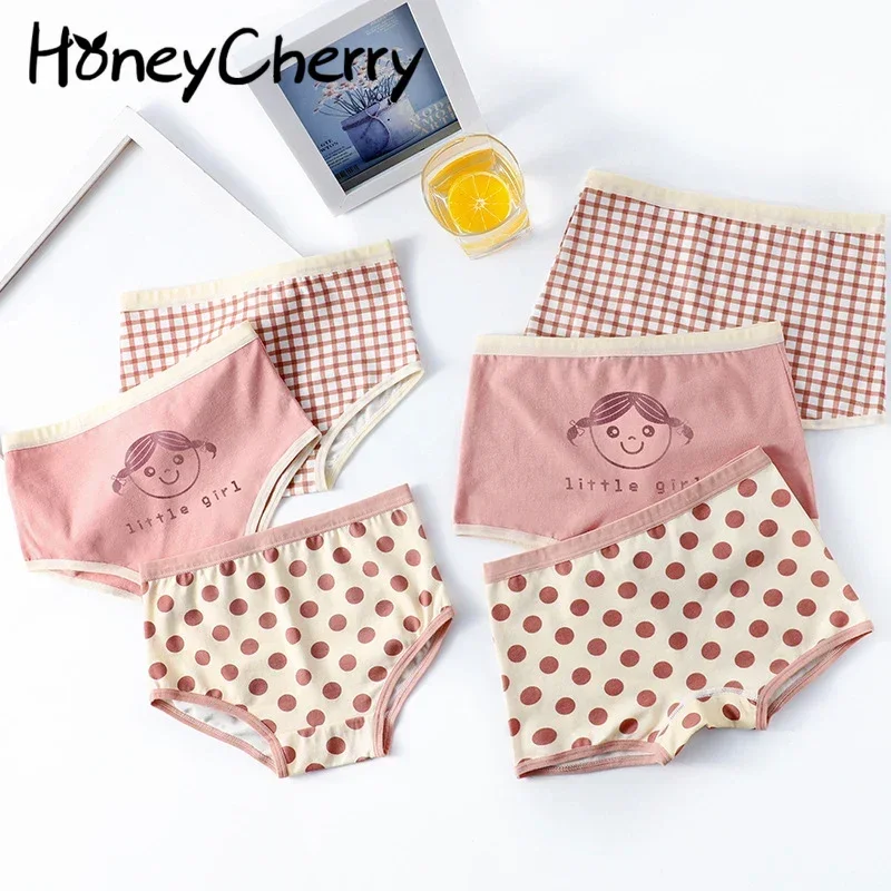 

HoneyCherry Girl's Panties Bacteriostatic Cotton Boxer Panties For Children Baby Briefs Little Girls Underwear Girls Panties