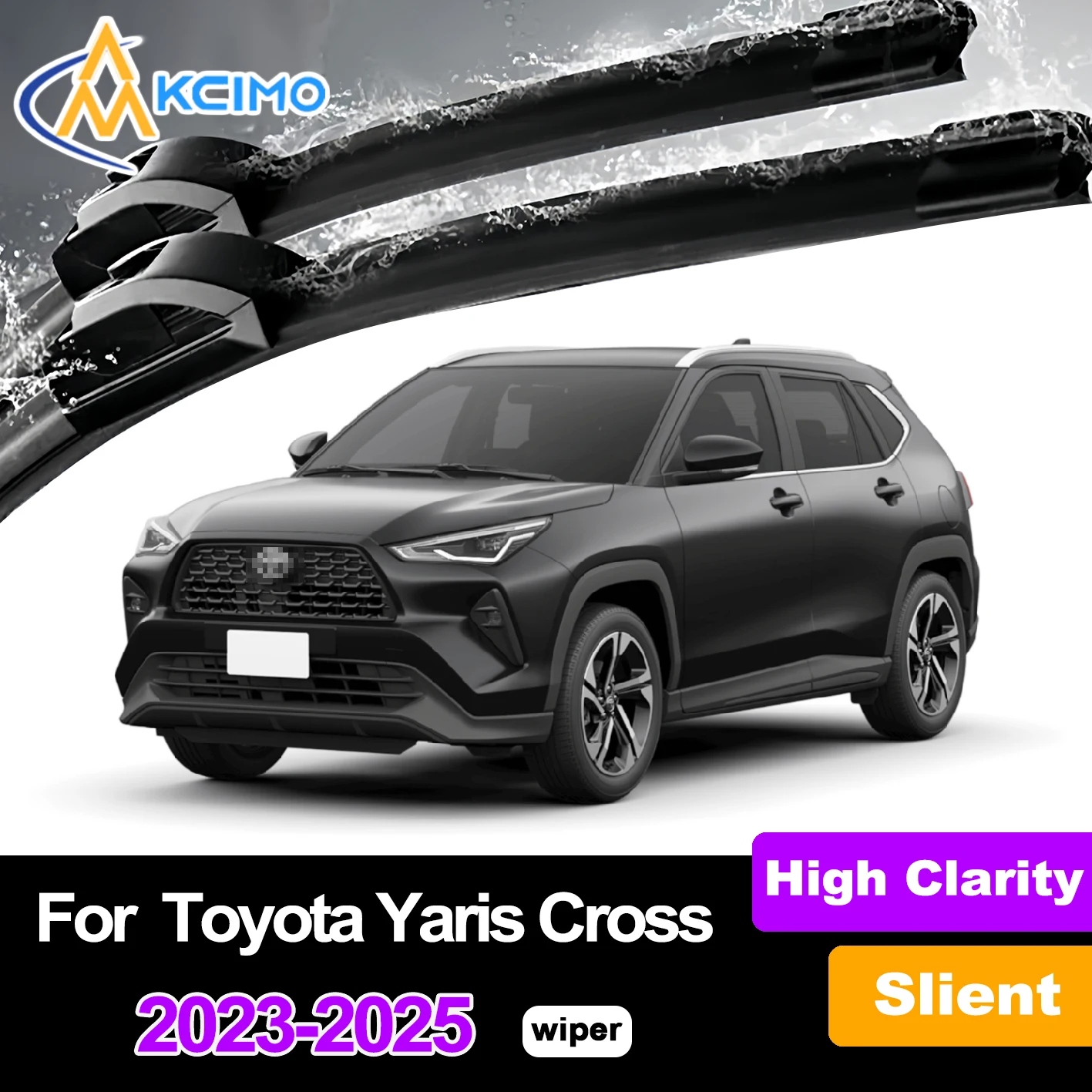 

2Pcs Front Windshield Wiper Blades For Toyota Yaris Cross AC200 2023-2025 Windscreen Window Car Accessories