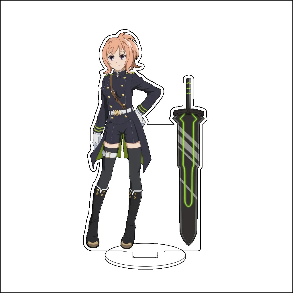 Figura de Acrílico de 16CM de Anime Seraph of the End, Mikaela Hyakuya, Shinoa Hiiragi, Mitsuba Sanguu, Guren Ichinose, Adornos Cosplay