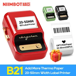 Беспроводной принтер для этикеток Niimbot B21 B1, портативный карманный принтер для этикеток, Bluetooth Термопринтер для этикеток, быстрая печать, для дома и офиса