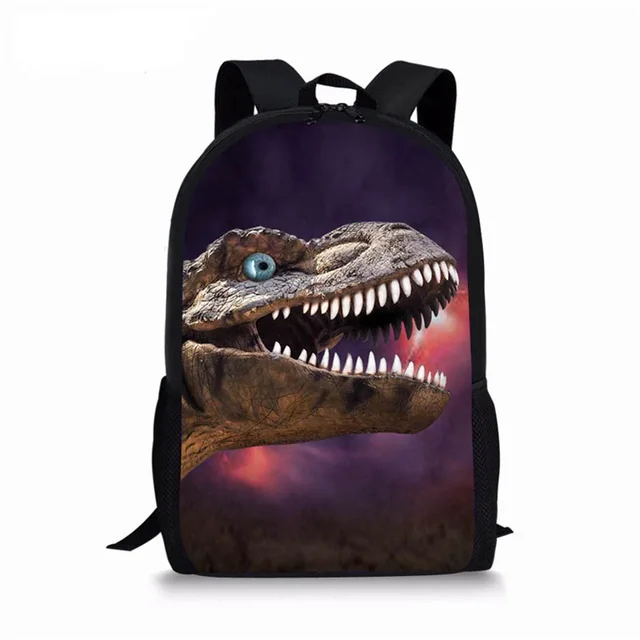 Ransel Gambar dinosaurus Jurassic World untuk anak perempuan laki-laki tas sekolah tas buku siswa tas Laptop ransel Travel kasual remaja