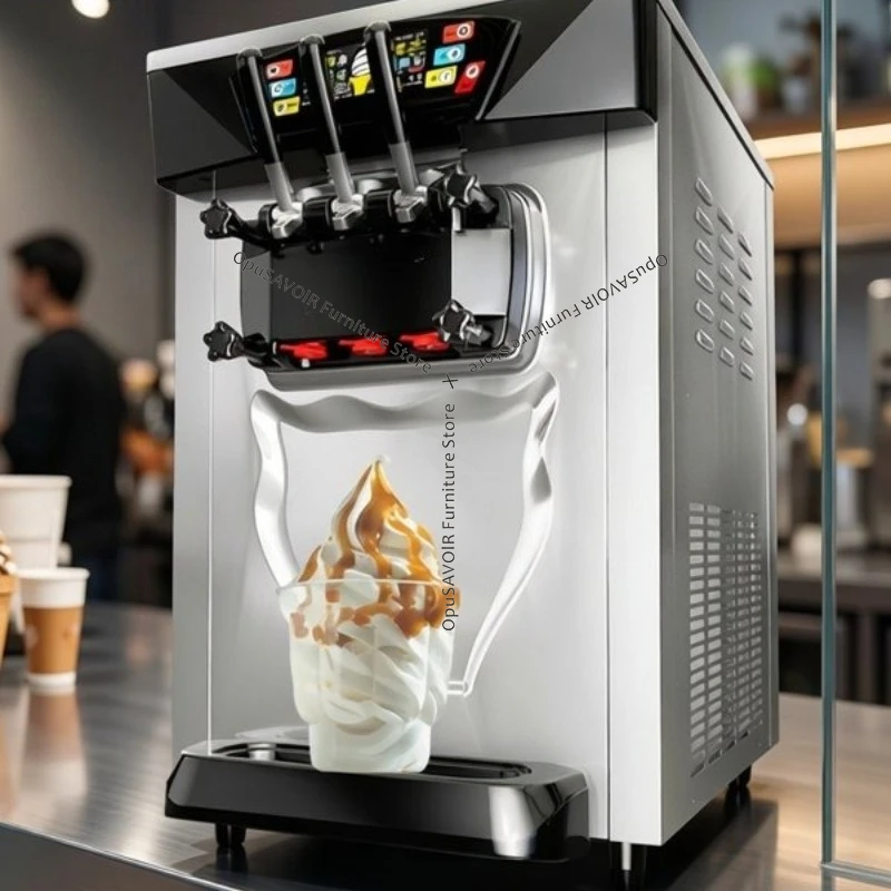 

Professional Commercial Ice Cream Machine | Automatic Colorful Soft Serve & Cone Maker Dessert Shops | Eye-Catching Design JT40
