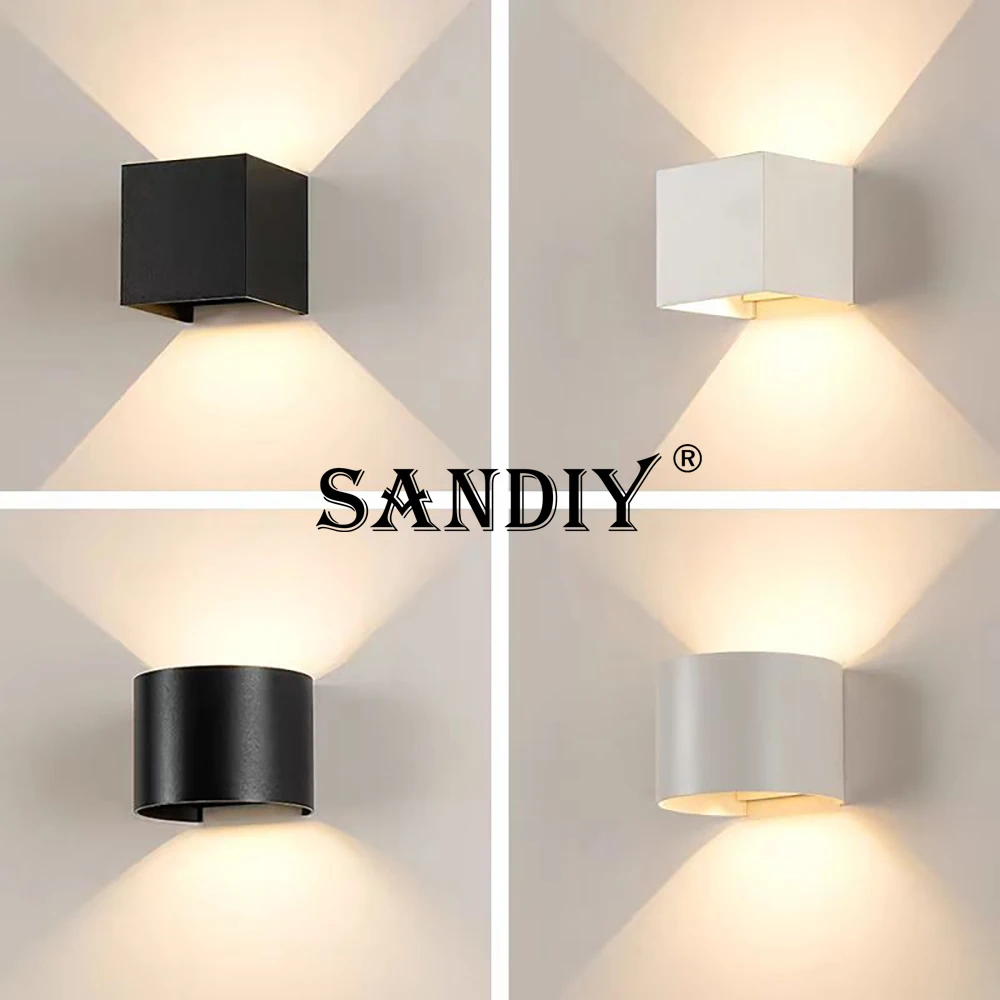 SANDIY Outdoor Wall Lighting Motion Sensor Sconce Lamp Adjustable Porch Yard Decor Luminaire Exterior House Lights Balcony IP65