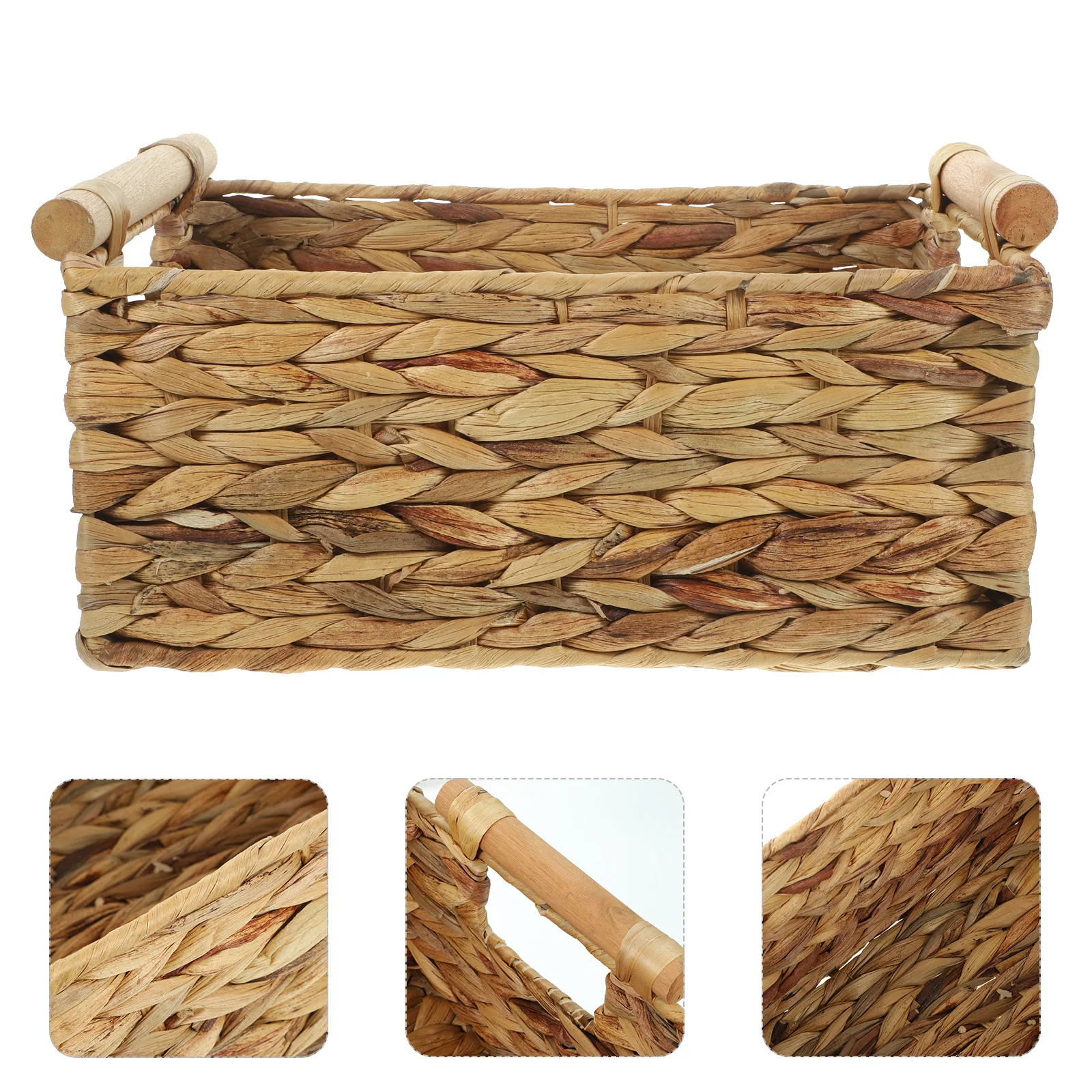 

Rattan Storage Basket Woven ganizer Home Supplies H Bedroom Hotel Style Storage Box Sundries Holder