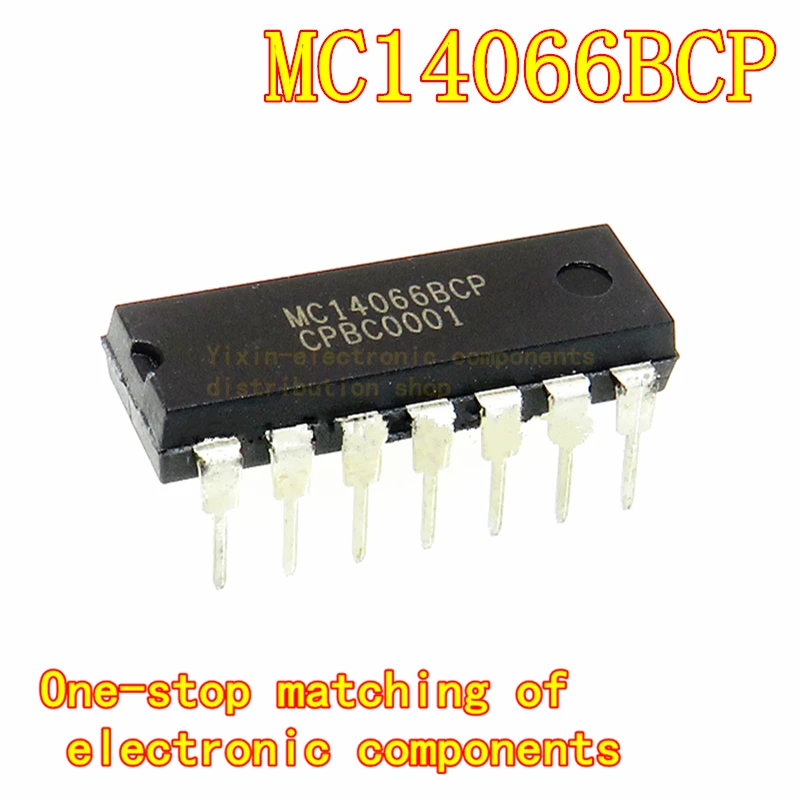 

5PCS/Pack MC14066BCP MC14011BCP MC14013BCP DIP-14 with 14 pins