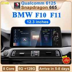 STWEI NEW ID8 Snapdragon665 12.3inch 8Core Carplay For BMW 5Series F10 F11 Car Video Players Central Multimedia Android Screen