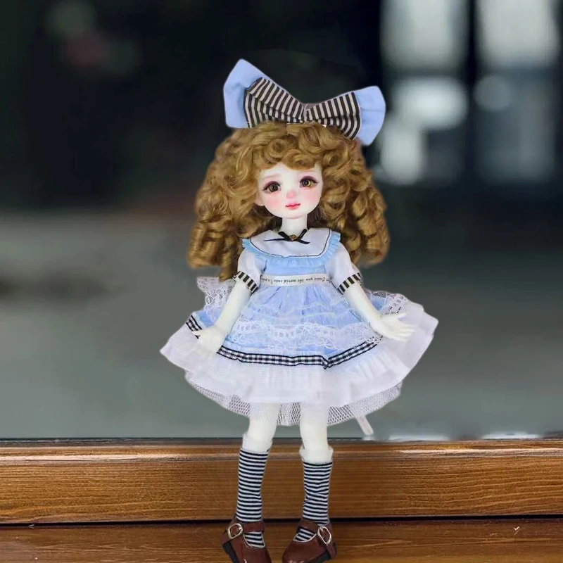 30cm Girl Doll Clothes 1/6 BJD Doll Cute Skirt Set Joint Mobile Dolls Replacement Dress Doll Accessories