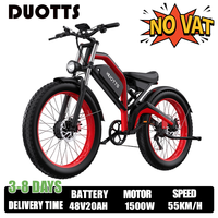 DUOTTS N26 1500W Dual Motor Electric Bicycle 26*4.0 Inch Fat Tire 48V20AH Lithium Battery Electric Bike Aldult Mountains E-bike