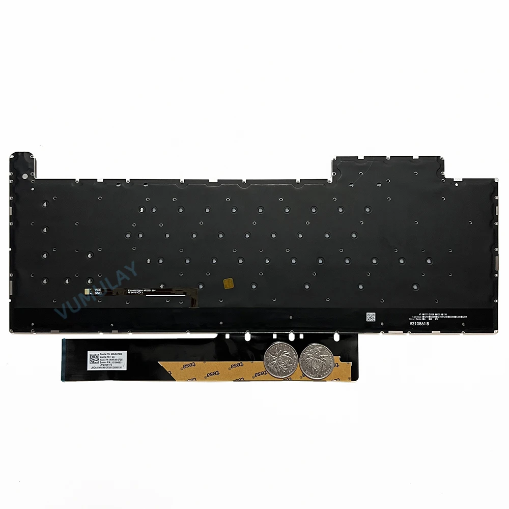 Imagem -02 - Teclado Retroiluminado Espanhol para Asus Tuf Gaming Fx507 Fx507zm Fx507zu Fx507zv Fx507zi Fa507 Fa507rc Fa507re Fa507rm Fa507rr Fx517 Fx517zc Fx517zm Fx517zr Fx517ze