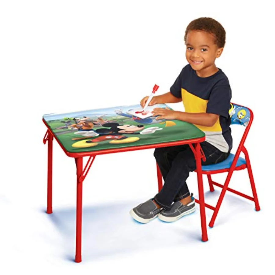 Mickey Mouse tafelstoelenset voor peuters van 2448 maanden met 1 tafel en 1 stoel Ontworpen voor vroeg leren en speeltijd
