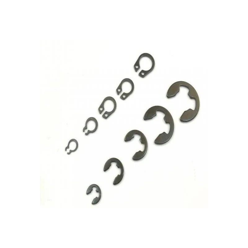 300 pz 3mm 4mm 5mm 6mm 8mm 9mm acciaio nero E Clip anello di sicurezza anello di ritegno rondella per fissaggio albero