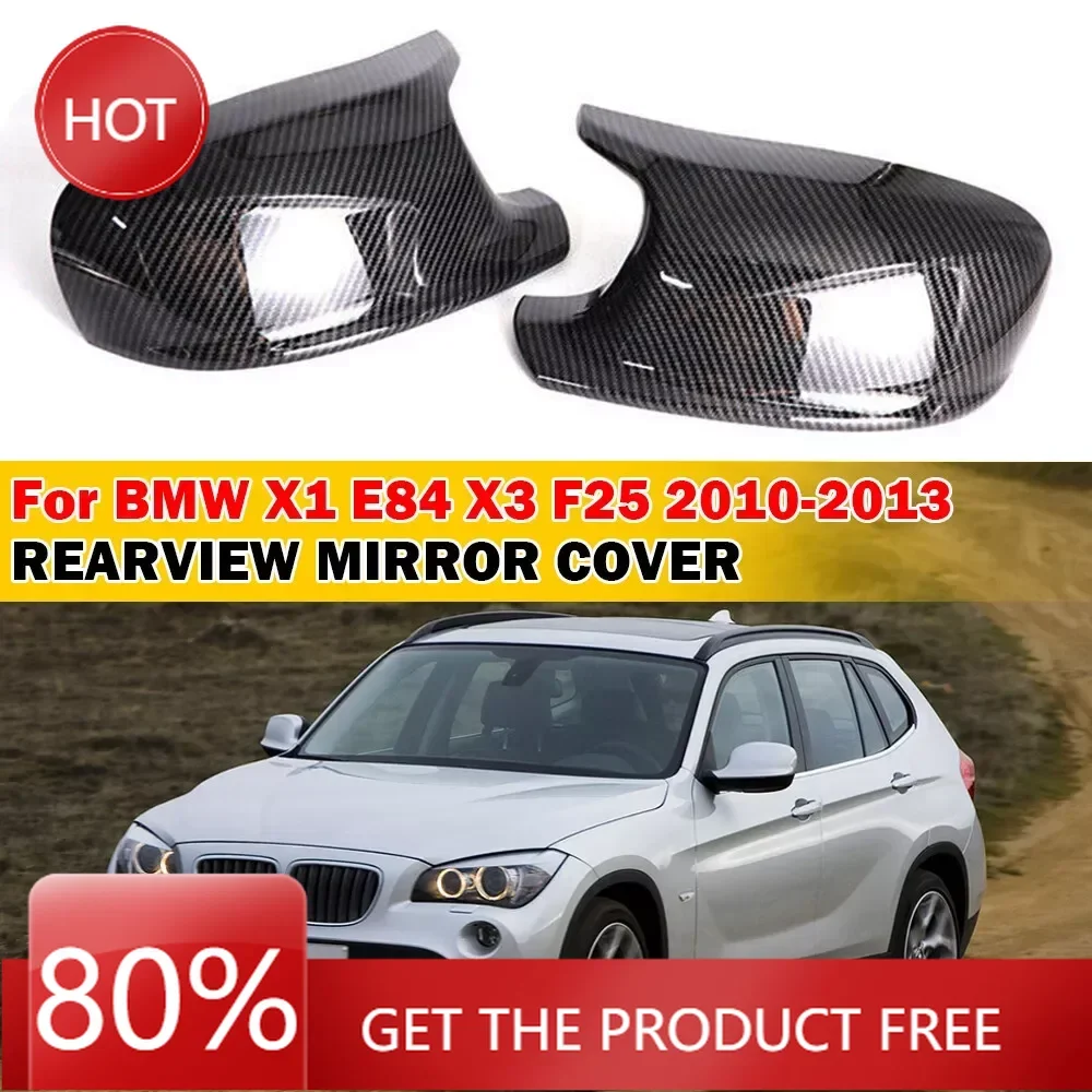

Mirror Covers For BMW X3 F25 X1 E84 Pre-LCI 2010 2011 2012 2013 Car Replacement Rearview Side Mirror Cover Wing Cap Exterior Doo