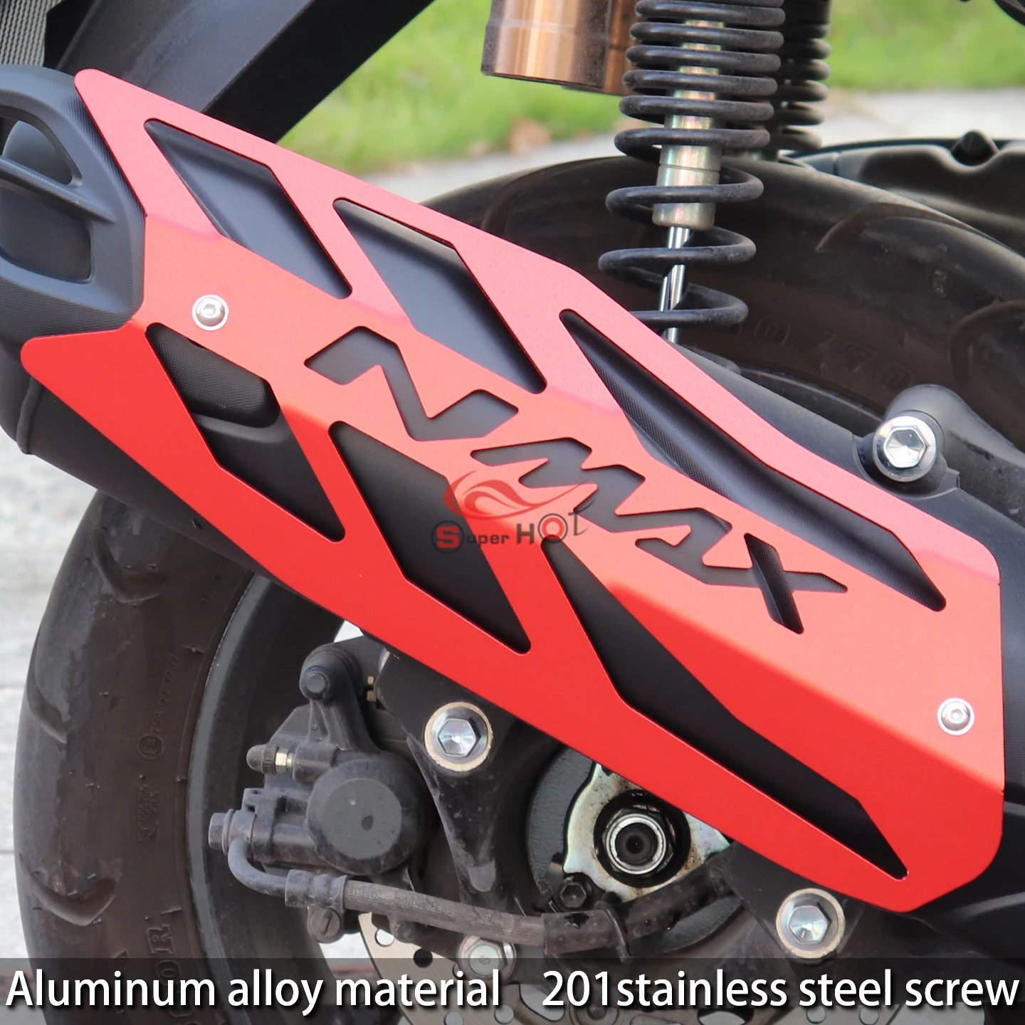 Motorcycle Accessories exhaust pipe protective cover protective shell for YAMAHA NMAX155 N-MAX NMAX 155 2020-2023 2024 2025 2026 view 2