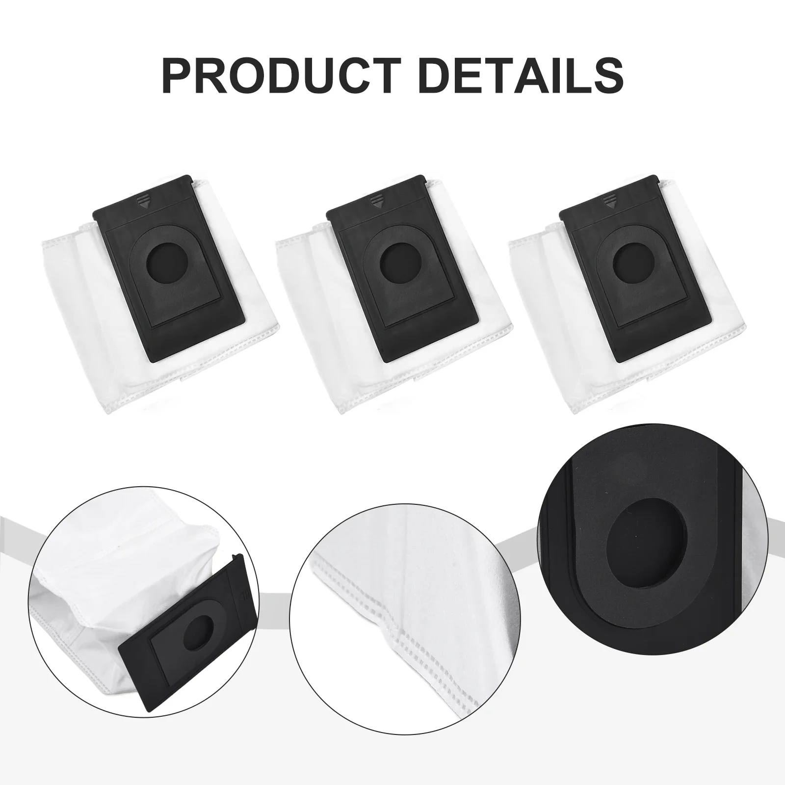 

1/6pcs Self-Empty Bag Replacement For Ultenic For Pros Cenic S3 Cordless Robot Vacuum Cleaner Accessories Home Appliance Parts