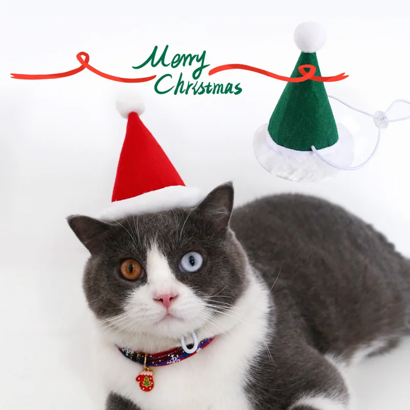 

Dog & Cat Christmas Hats Christmas Headwear Cat Dog Holiday Hair Accessories Party Pet Costumes