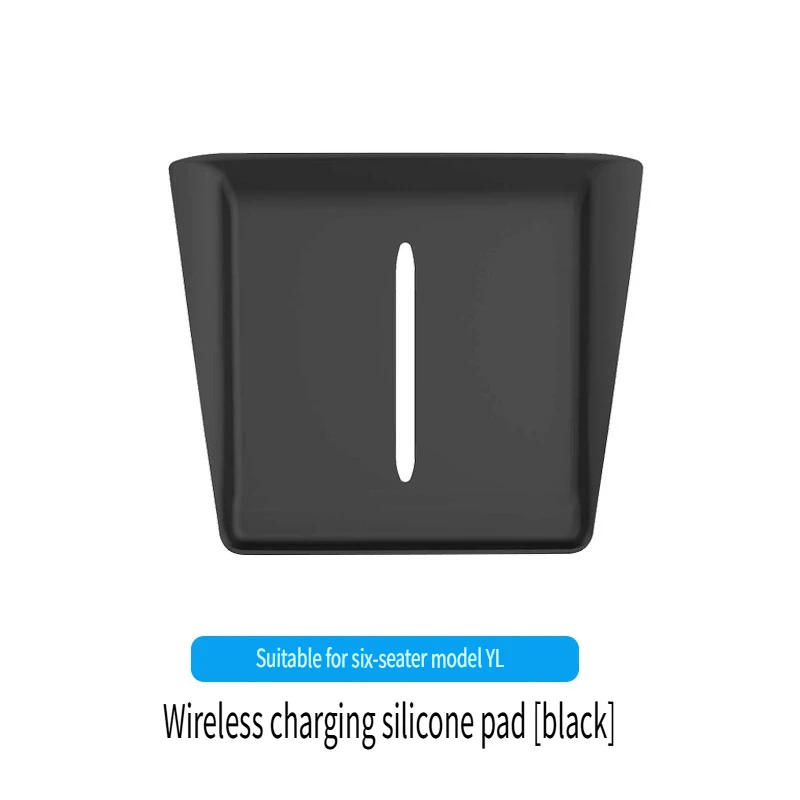 1 Stück Silikon-Wireless-Ladematte für Tesla Model YL Juniper 2025 2026 Mittelkonsole Rutschfester Schutzpad Draht – Detail 2
