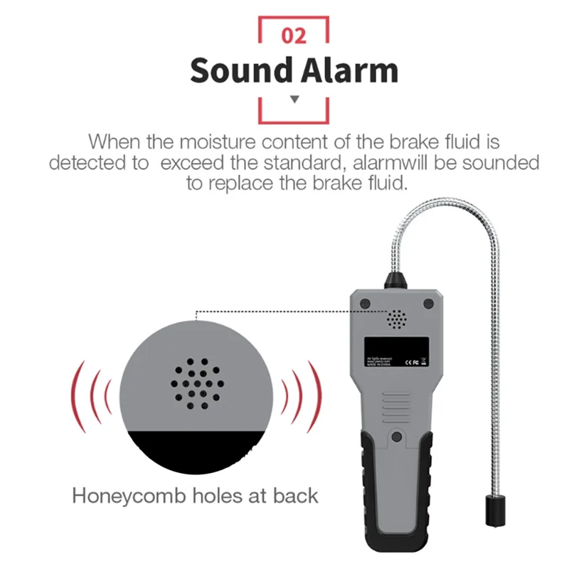 

【Gift】Bremsflüssigkeits-Feuchtigkeitstester BF200 Flüssigkeitssl-Feuchtigkeitstester Mit Display