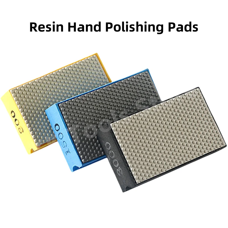 1/3/4/7Pcs Diamond Resin Hand Polishing Pad Set Marble Ceramic Stone Tile Glass Grinding Block Pad Polishing Grinding Tools