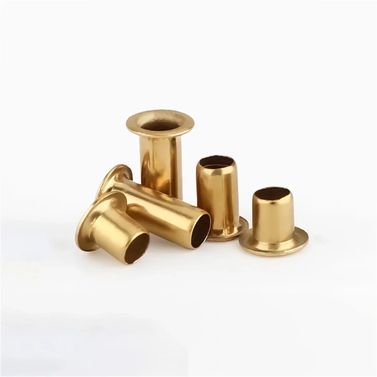 Complete List Of Brass Hollow Rivets / Copper Chicken Eye Fasteners M1.3M1.5M1.7M2.5M3.5M4M5M6