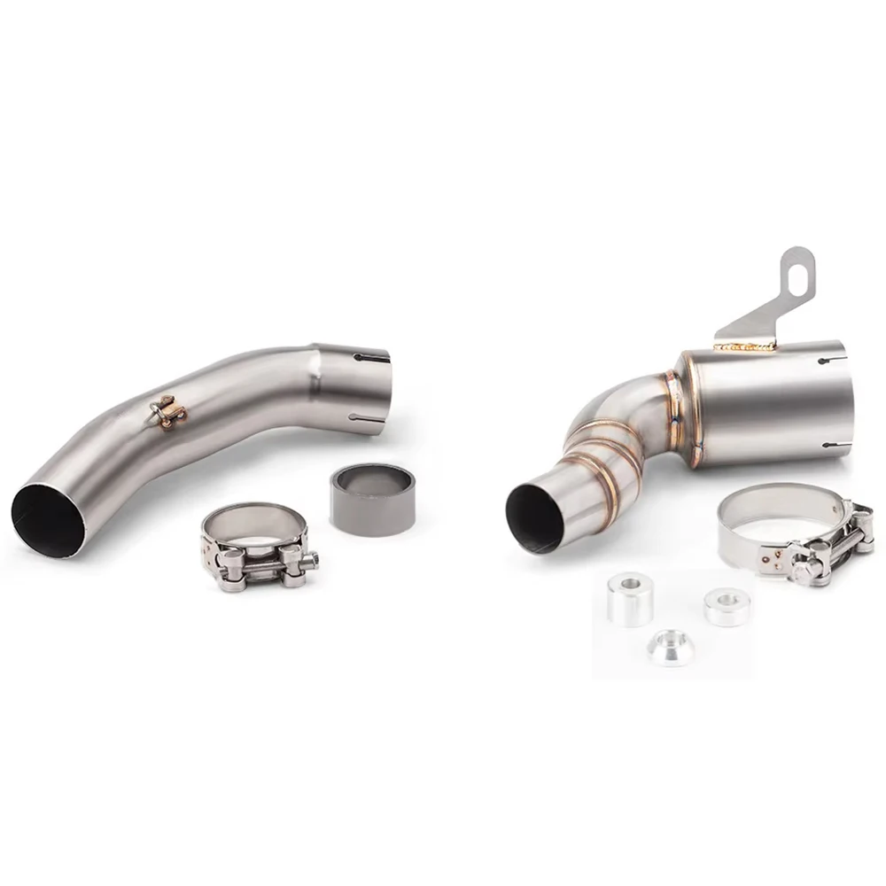 Motorrad Auspuffanlage Schalldämpfer Moto 51mm Vorne Mitte Link Rohr Für DUKE 250 390 Abenteuer RC390125 2020 - 2023
