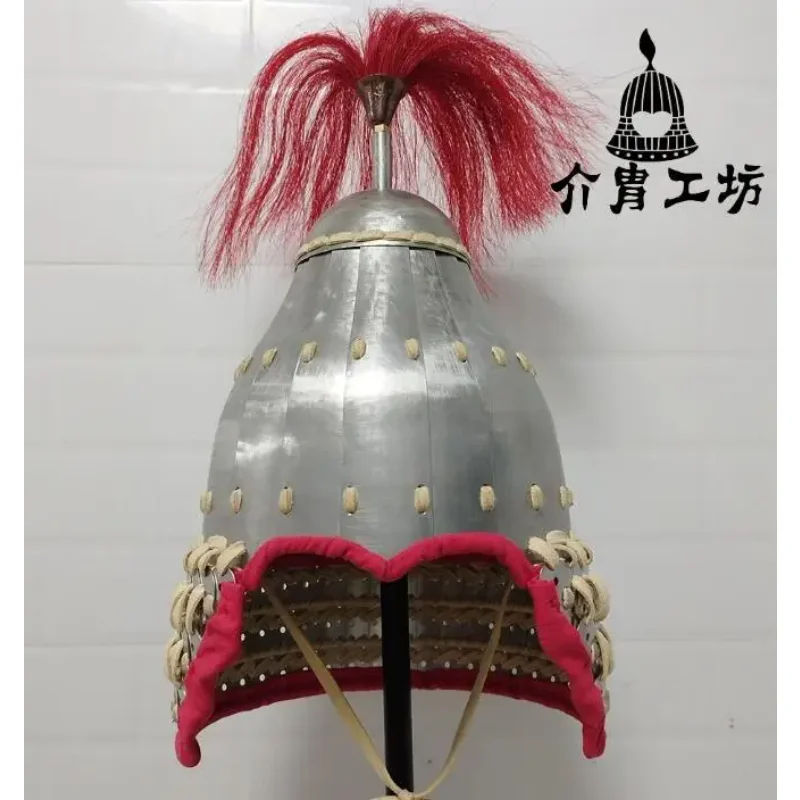 Ancient Chinese Warrior Helmet 1MM Stainless Steel Weave Korean Iron Hat