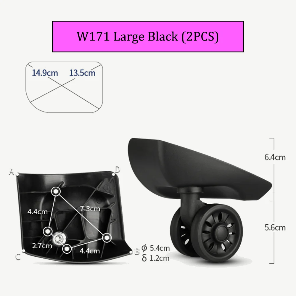 Adatto per accessori per valigie Samsonite U91 Trolley con ruota universale silenzioso Bagagli da viaggio Kit di riparazione speciale rinforzato